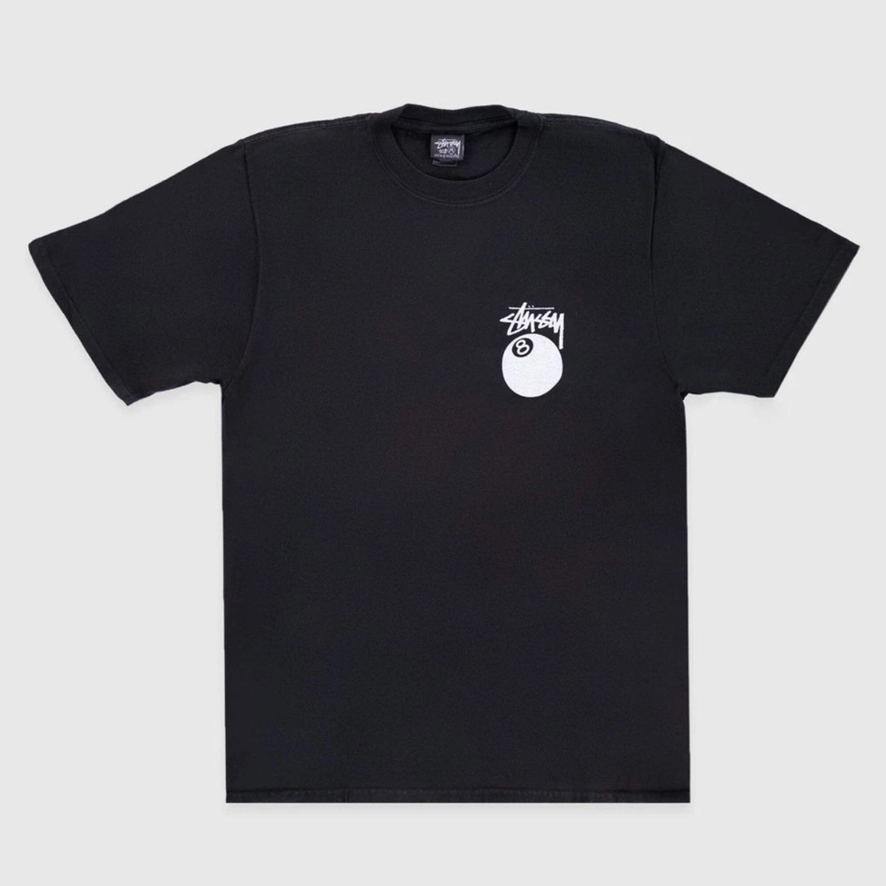 Stussy Black and White Short Sleeve Tee - Picture 2 of 4